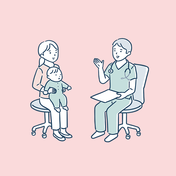小児科専門の医師イラスト